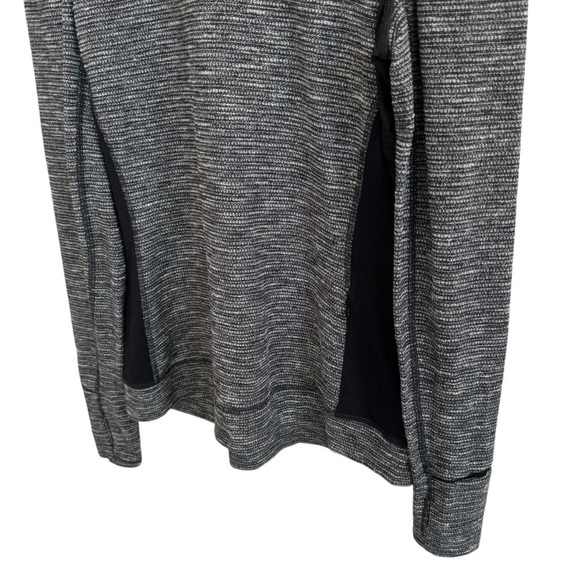 Lululemon Think Fast Long Sleeve, Coco Pique Black / Black, Size 10 - Picture 9 of 12